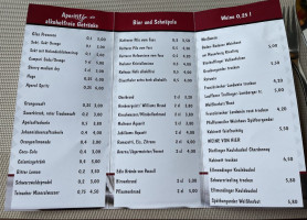 Hotel-Restaurant Schönblick menu