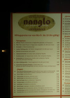 Nanglo menu