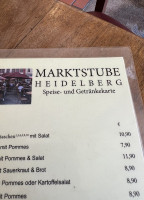 Marktstube menu