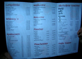 Pub menu