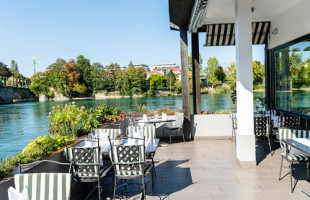 Hotel Schiff Am Rhein Restaurant Rhyblick inside