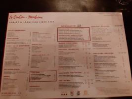 Le Coucou Hôtel-Restaurant Sàrl menu