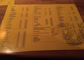 Rosa Rosa menu