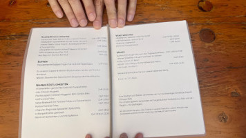 Bergrestaurant Gadastatt menu