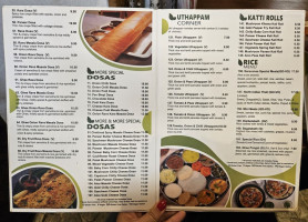 Saravanaa Bhavan menu