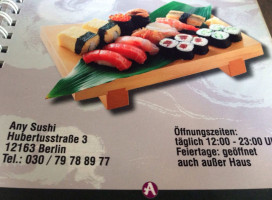 Any Sushi  inside