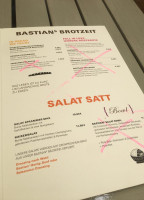 Bastian`s menu