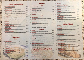 Indian Palace menu