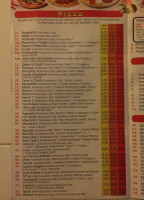 Pizzeria Pinnochio menu