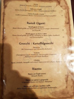 Trattoria Epoca menu