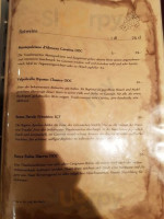 Trattoria Epoca menu