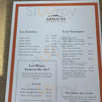 Arnouva menu