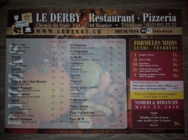 Pizzeria- Le Derby menu