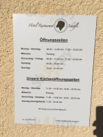 Schafli menu