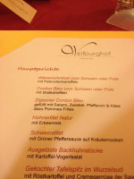 Weilburghof menu