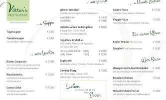 Vötter's menu