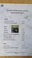 Lämmerbühel Alm menu