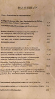 Kultur Gasthaus Auerhahn menu