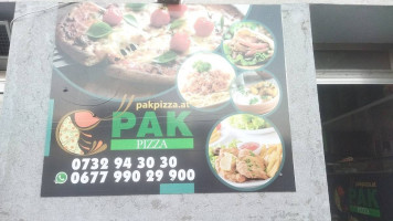 Pakpizza menu