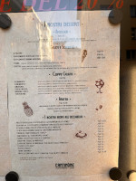 Ristorante Cantinone menu