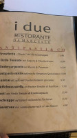 Pizzeria I Due Da Marcello Tönisvorst menu