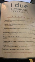 Pizzeria I Due Da Marcello Tönisvorst menu