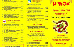 Asia Imbiss D. Wok Vietnam China Thai menu