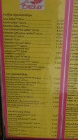 Dobben-cafe menu