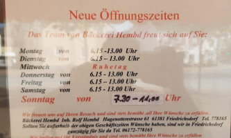 Rolf Dieter Hembd Bäckerei menu