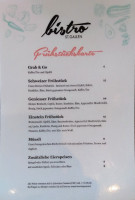 Einstein Bistro menu