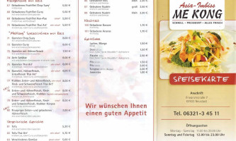 Asia Wok Sen Neueröffnung menu