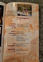 Al Castagneto menu