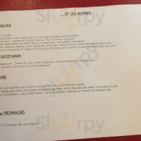 Auberge De Collex-bossy menu