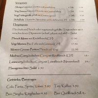Tibet Bistro menu