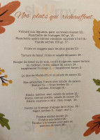 Relais De Vuargny menu