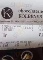 Chocolaterie Kolbener menu