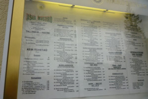 Asia-Bistro menu