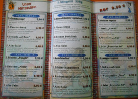 Feuer & Stein menu