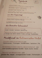 Bernhard's menu