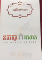 Zaika India food