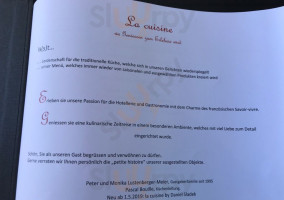 La Cuisine menu