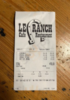 Le Ranch menu