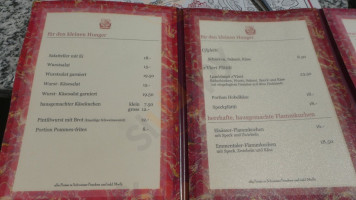 Schloss Landshut menu