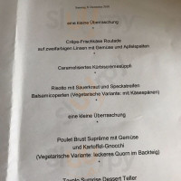 Tavolo menu