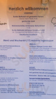 Freihof menu