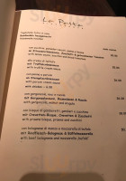 La Pasta menu