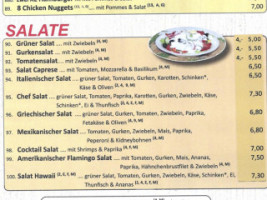 Pizzeria Mamma Mia menu