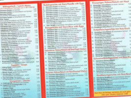 Asia Bistro menu