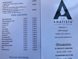 Eiscafé Amatista menu