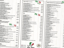 Pizzeria Da Piero menu